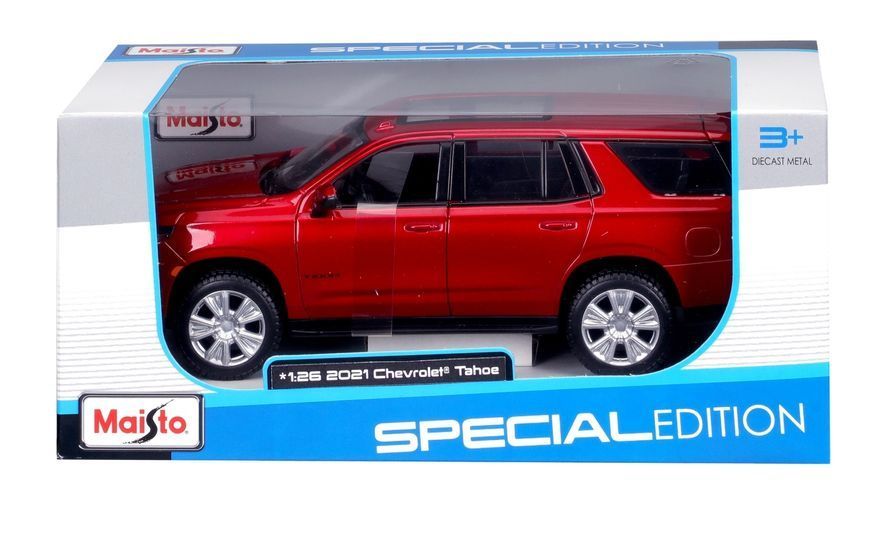 Автомодель в масштабі 1:24 - 2021 Chevy Tahoe червоний 31533 red фото