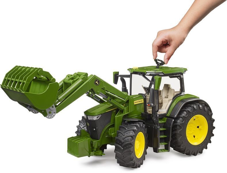 Іграшковий трактор "John Deere 7R 350" з переднім навантажувачем 03151 фото