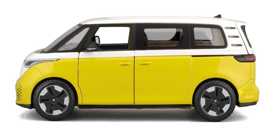 Автомодель в масштабі 1:24 - 2023 Volkswagen ID. Buzz 32914 white-yellow фото