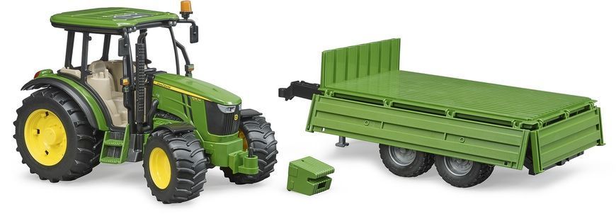 Игрушечный трактор ""John Deere 5115 M" с прицепом 02108 фото