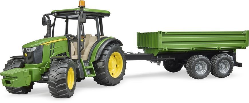 Игрушечный трактор ""John Deere 5115 M" с прицепом 02108 фото