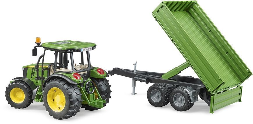 Игрушечный трактор ""John Deere 5115 M" с прицепом 02108 фото