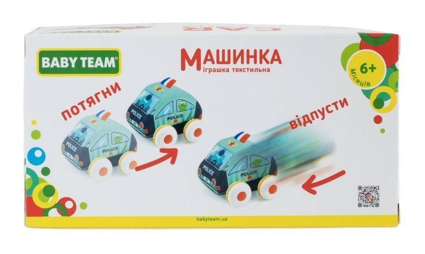 Игрушка "Текстильная машинка. Полиция", арт. 8420 8420-1 фото