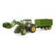 Игрушечный трактор &laquo;John Deere 7R 350&raquo; с передним погрузчиком и прицепом 03155 фото 4