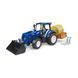 Іграшковий трактор New Holland T5.121 з переднім навантажувачем та аксесуарами 02187 фото 1