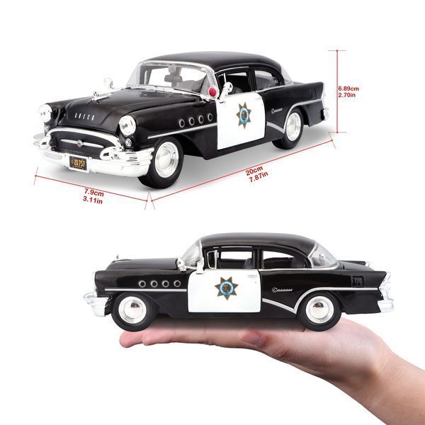Автомодель в масштабі 1:26 - 1955 Buick Century чорний 31295 black фото