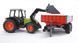 Игрушечный трактор "Claas Nectis 267 F" с фронтальным погрузчиком и прицепом. 02112 фото 4