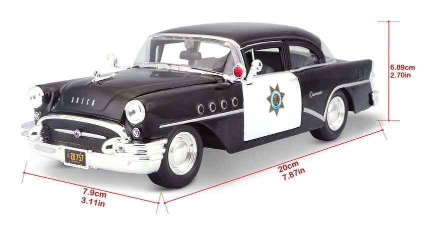 Автомодель в масштабі 1:26 - 1955 Buick Century чорний 31295 black фото