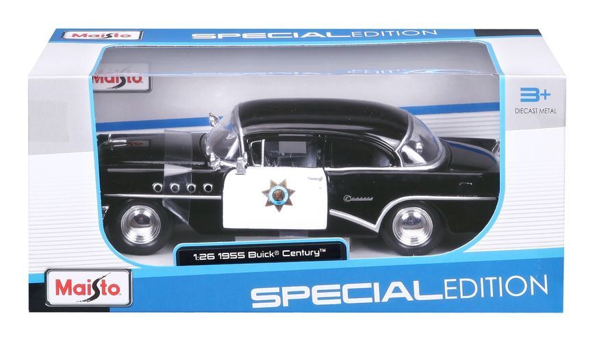 Автомодель в масштабі 1:26 - 1955 Buick Century чорний 31295 black фото