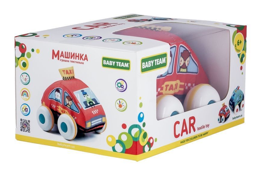 Игрушка "Текстильная машинка. Такси", арт. 8420 8420-3 фото