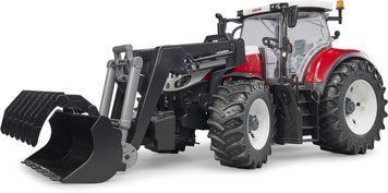 Игрушечный трактор "Steyr 6300 Terrus CVT" с фронтальным погрузчиком 03181 фото
