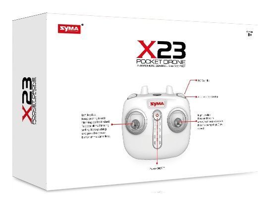 Квадрокоптер з 2,4 ГГц управлінням (21 см), чорний X23-X23-Black фото