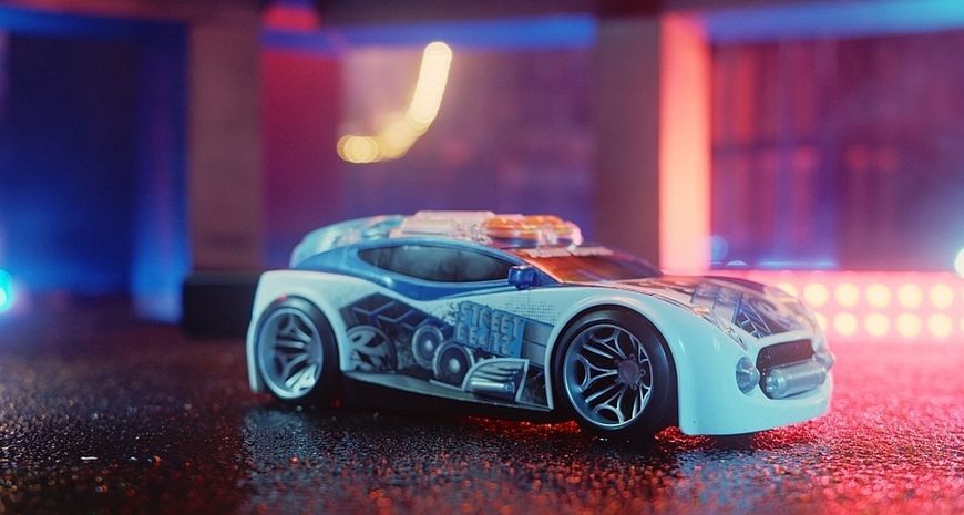 Игровая модель автомобиля - Blizzard White (движение, световые и звуковые эффекты), батарейки в комплекте. 20042 фото