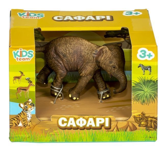 Игрушка-статуэтка животного "Сафари" (Слонёнок в ассортименте) Q9899-A83-2 фото