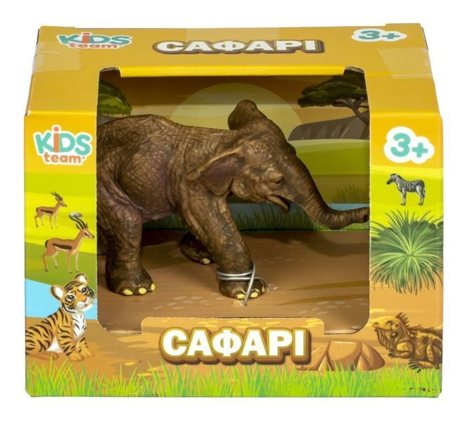 Игрушка-статуэтка животного "Сафари" (Слонёнок в ассортименте) Q9899-A83-2 фото