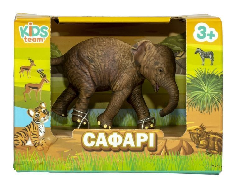 Игрушка-статуэтка животного "Сафари" (Слонёнок в ассортименте) Q9899-A83-2 фото