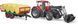 Игрушечный трактор &laquo;Case IH Optum 300CVX&raquo; с передним погрузчиком и прицепом с тюками 03198 фото 3