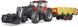 Игрушечный трактор &laquo;Case IH Optum 300CVX&raquo; с передним погрузчиком и прицепом с тюками 03198 фото 2