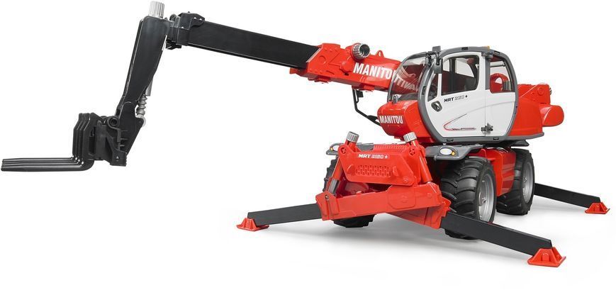 Іграшковий телескопічний навантажувач "Manitou MRT 2150" з асесуарами 02129 фото
