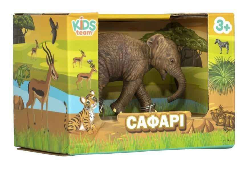 Игрушка-статуэтка животного "Сафари" (Слонёнок в ассортименте) Q9899-A83-2 фото