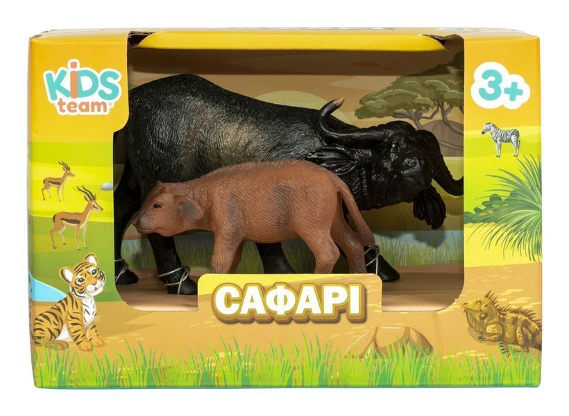 Набір іграшок тварини "Сафарі" (Африканський бик та теля) Q9899-A25-1 фото