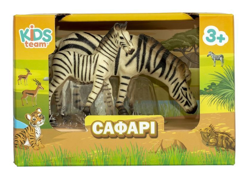 Набір іграшок тварини "Сафарі" (Зебра та зебреня) Q9899-A23-1 фото