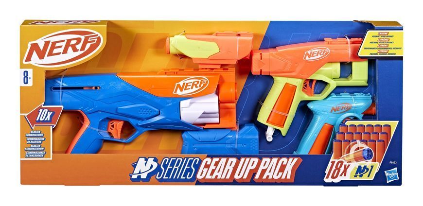 Набір з 3-х іграшкових бластерів та 18 стріл, серії "Nerf N Series" F8633 фото