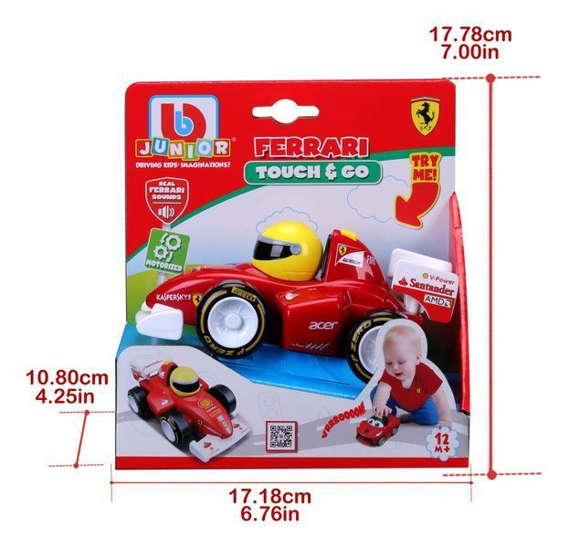 Машинка іграшкова Ferrari F2012 (звук та рух), бат. 2хААА в компл. 16-81609B фото