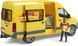 Іграшковий автомобіль "MB Sprinter" кур'єрської служби DHL з фігуркою та асксесуарами 02671 фото 4