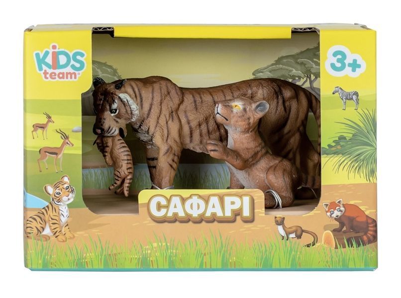 Набір іграшок тварини "Сафарі" (Тигриця та тигренята) Q9899-A20-2 фото