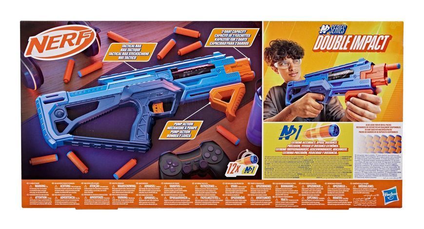 Бластер-игрушка "Двойной удар", серия "Nerf N Series" G0879 фото