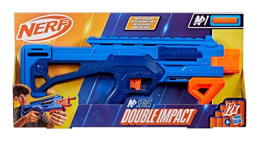 Бластер-игрушка "Двойной удар", серия "Nerf N Series" G0879 фото