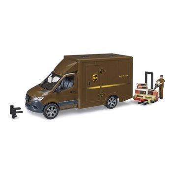 Игрушечный автомобиль UPS "MB Sprinter" с фигуркой и аксессуарами 02678 фото