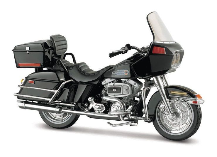 Мотоцикл іграшковий "Harley-Davidson Series 45", масштаб 1:18 (24912 HARLEY DAVIDSON ~ 1:18 1988 FLT TOUR GLIDE - METALLIC BLACK) 39360-45-24912 фото