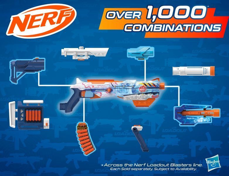 Бластер іграшковий "Nerf Loadout Arctic Zerostriker" G1763 фото
