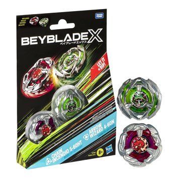 Набір із двох дзиґ Beyblade X: Chain Incendio та Arrow Wizard F9586-G0196 фото