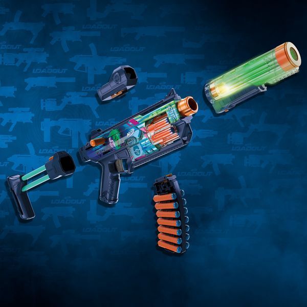 Бластер іграшковий "Nerf Loadout Cyberlight Ghost із LED-підсвіткою" G1824 фото
