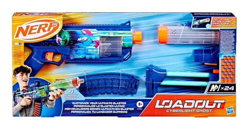 Бластер іграшковий "Nerf Loadout Cyberlight Ghost із LED-підсвіткою" G1824 фото