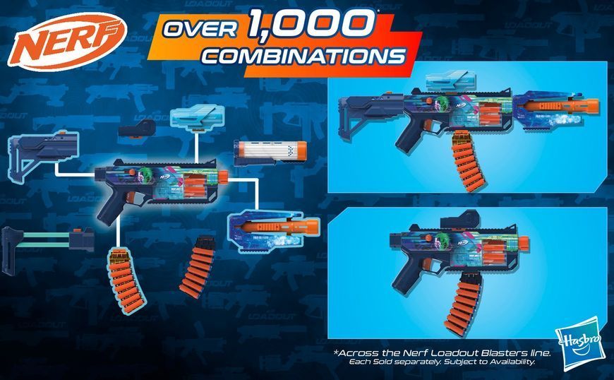 Бластер іграшковий "Nerf Loadout Cyberlight Ghost із LED-підсвіткою" G1824 фото