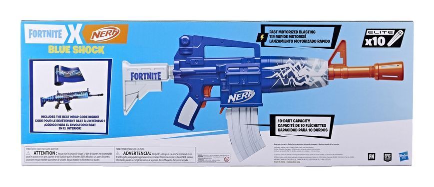 Бластер игрушечный Blue Shock серии "Fortnite" F4108 фото