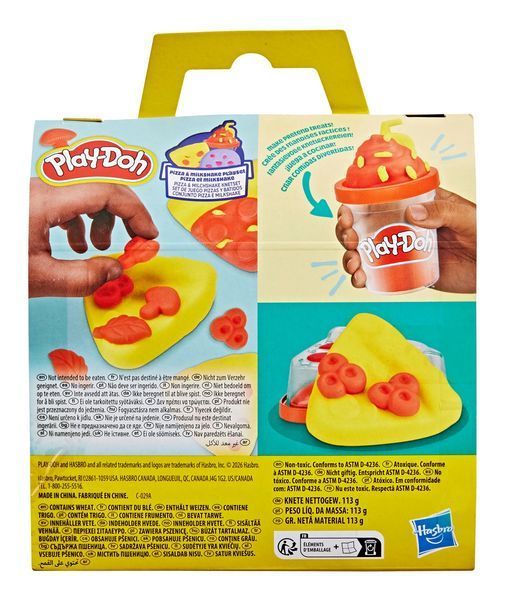 Набір для творчості Play-Doh Ласощі з собою Піца та мілк-шейк з масою для ліплення G3185 фото