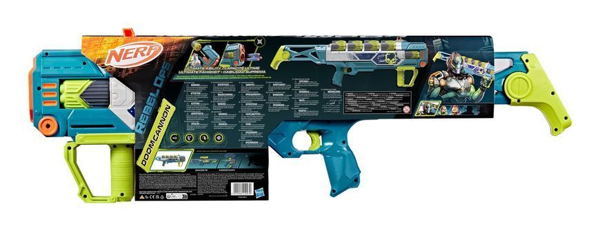 NERF Бластер іграшковий Nerf Rebel Ops Doom Cannon, 60 дротиків, 5 супершелів G2973 фото
