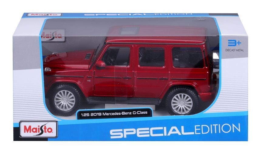 Модель автомобиля в масштабе 1:24 &mdash; внедорожник Mercedes Benz G-Class AMG красный 2019 года 31531 red фото