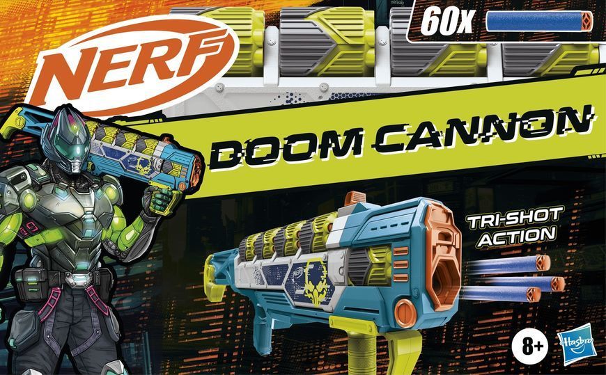 NERF Бластер іграшковий Nerf Rebel Ops Doom Cannon, 60 дротиків, 5 супершелів G2973 фото